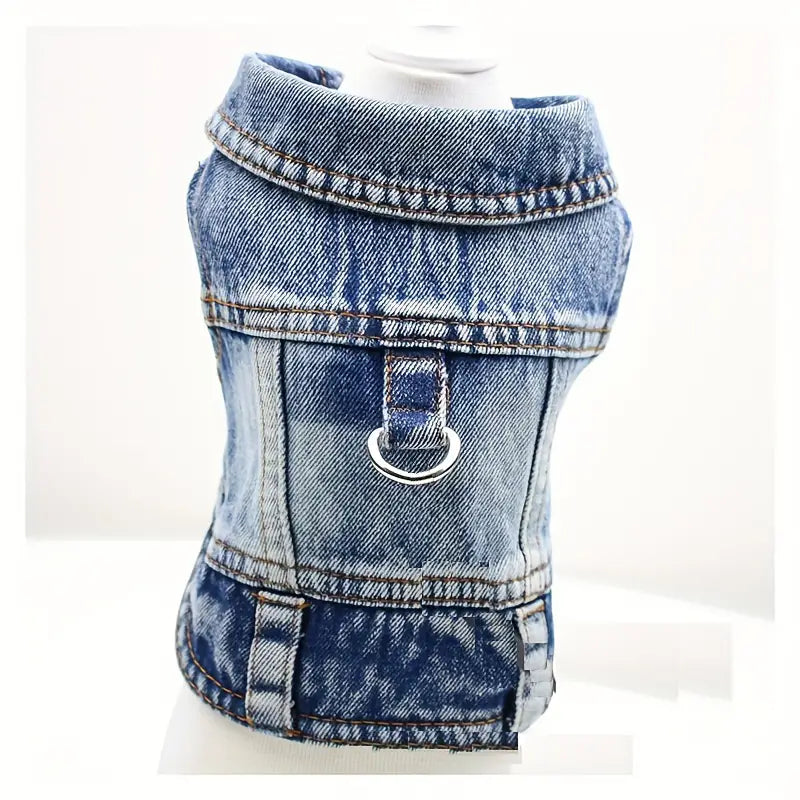 Denim Dog Vest Jacket