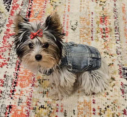 Denim Dog Vest Jacket