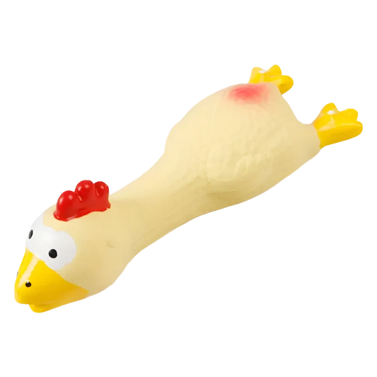 Durable Squeaky Latex Chicken Dog Toy - Fun Chew & Play