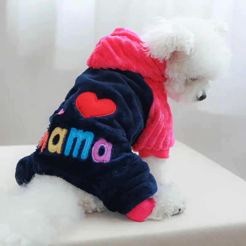 "I LOVE MAMA" ADORABLE DOG SWEATER