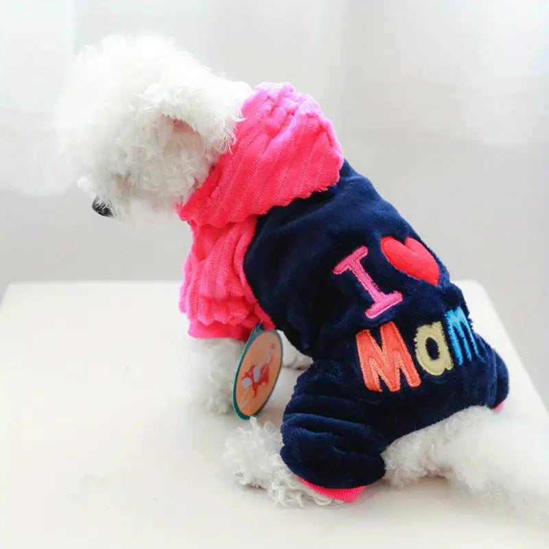 "I LOVE MAMA" ADORABLE DOG SWEATER