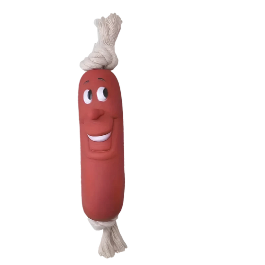 Funny Sausage-Shaped Dog Toy - Bite-Resistant Chew Toy for Puppies