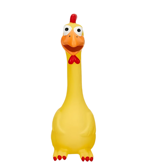 Loud Squeaky Chicken Dog Toy - Interactive Fun for Pets of All Sizes