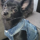 Denim Dog Vest Jacket