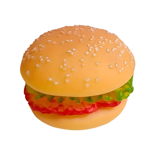 HAMBURGER SHAPED DURABLE CHEW TOY