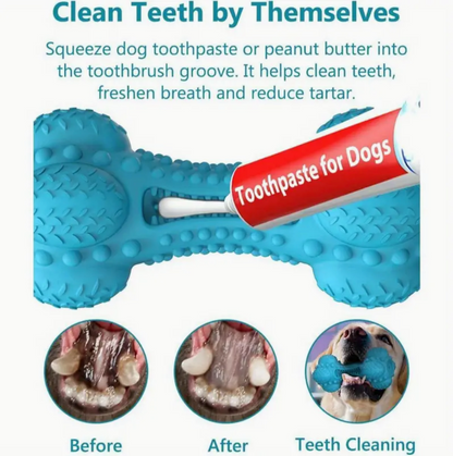 Durable Rubber Bone for Aggressive Chewers