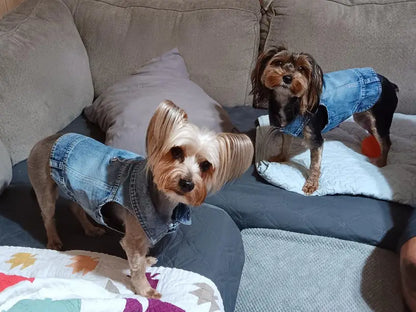 Denim Dog Vest Jacket