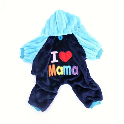 "I LOVE MAMA" ADORABLE DOG SWEATER