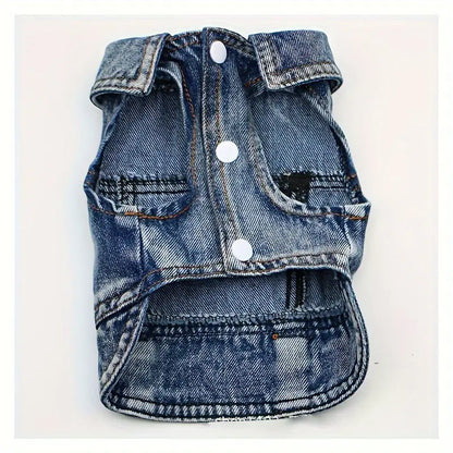 Denim Dog Vest Jacket