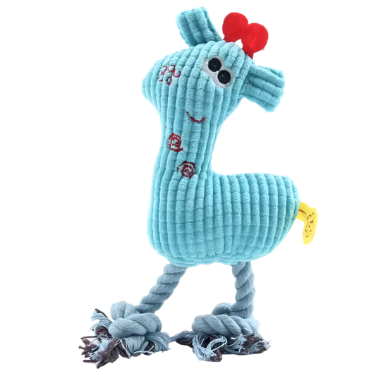 INTERACTIVE SQUEAKY DEER PLUSH DOG TOY