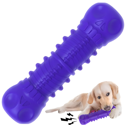 Purple Skull Bone: Indestructible Chew Toy for Aggressive Dogs