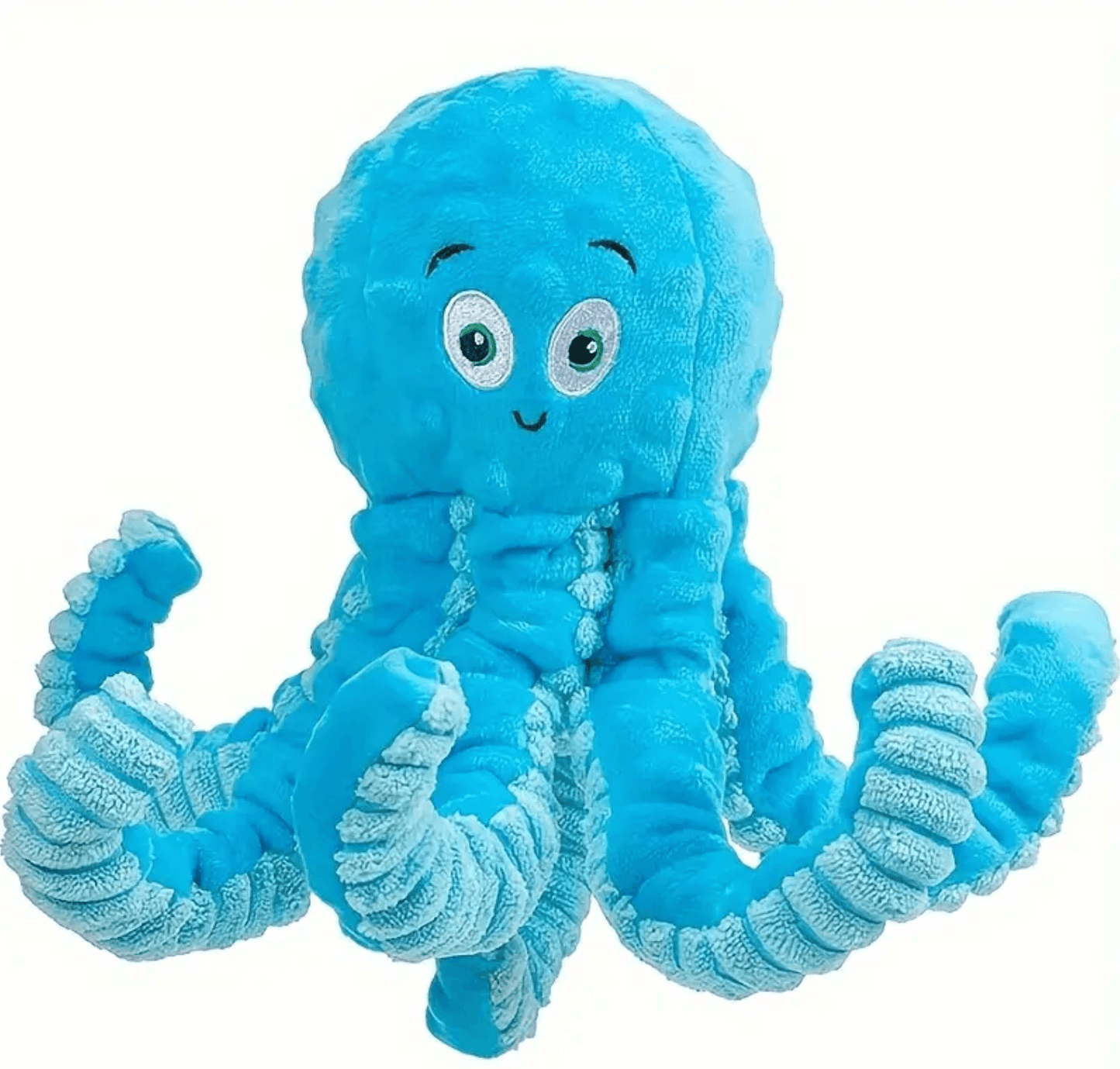 Oceanic Explorer Octopus Plush Chew Toy with Squeaker for Interactive Pet Play and Dental Health - Doggie Hush