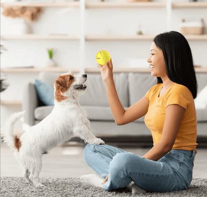 SmartRoll Automatic Dog Ball - Interactive Self-Moving Toy for Exercise & Fun - Perfect for Puppies & Adult Dogs - Doggie Hush